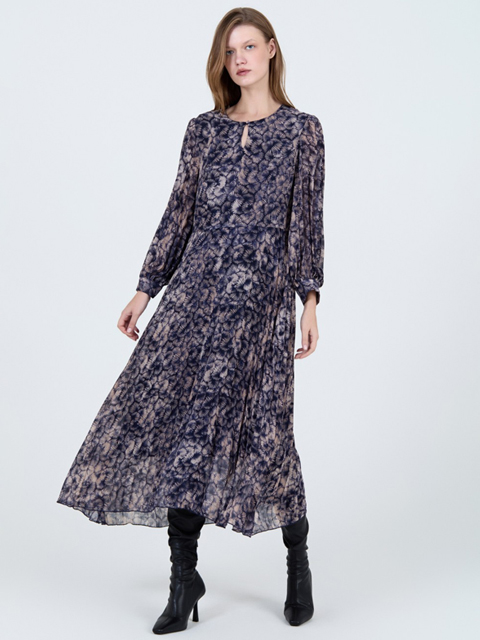 Vestido gasa estampado