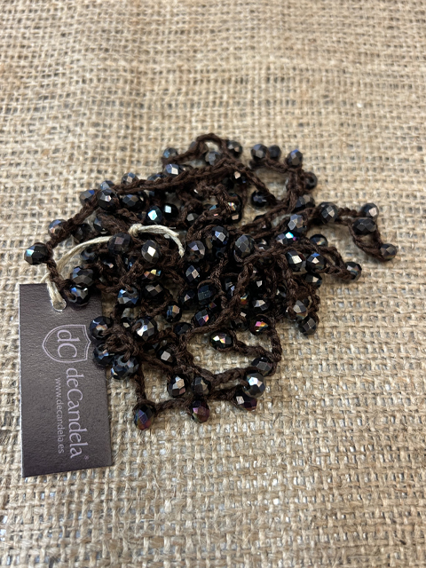 Collar Shiny chocolate