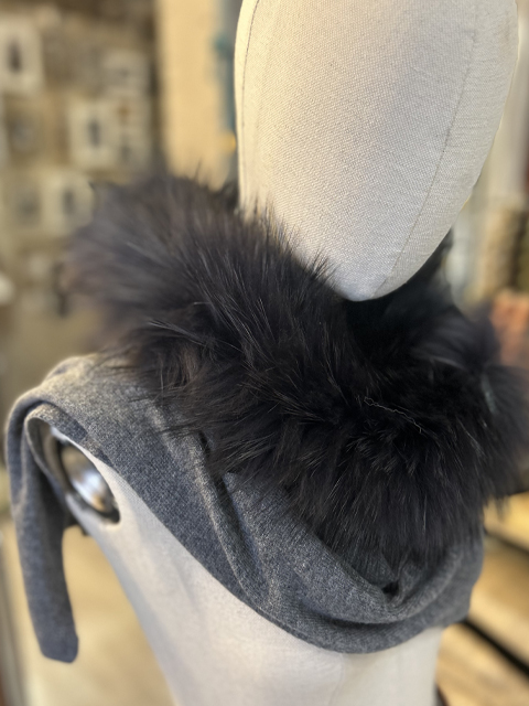 Estola pelo racoon antracita