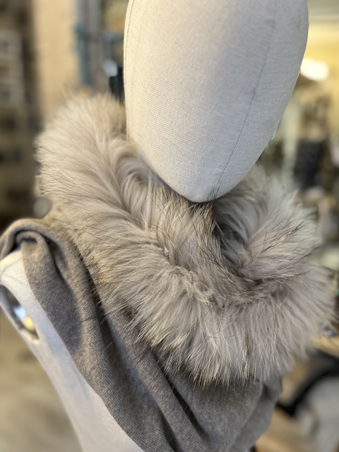 Estola pelo racoon topo