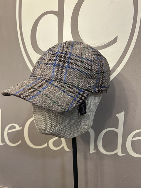 Visera cuadros marrón