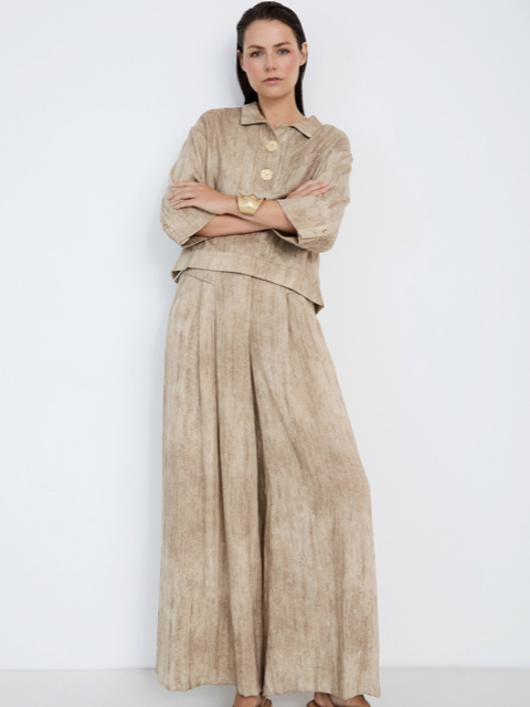 Pantalón palazzo tie-dye