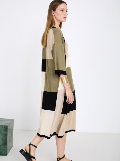 Chaqueta punto colorblock