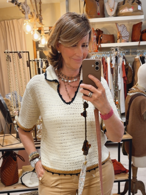 Polo punto crochet