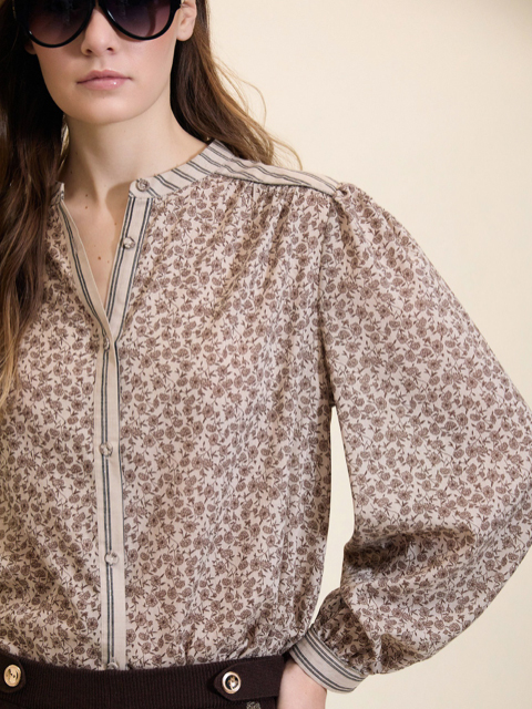 Blusa mixta floral