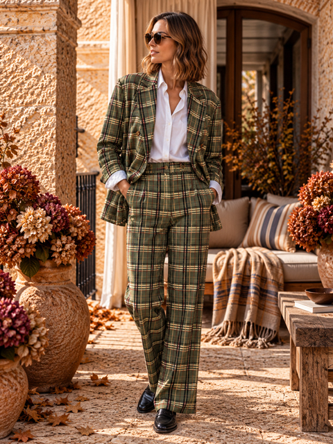 Pantalón cuadros